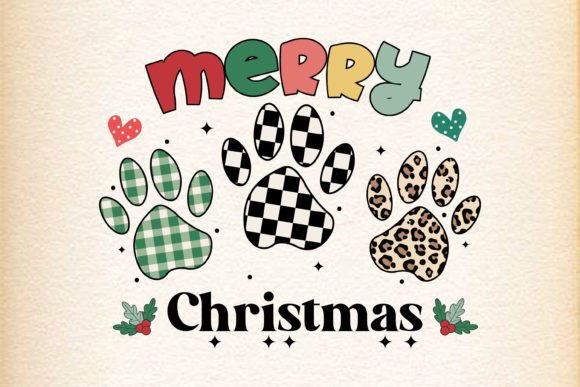 Christmas Dog Retro Svg Png Merry X-mas