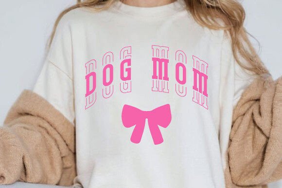 Coquette Dog Mom SVG PNG Retro Quotes