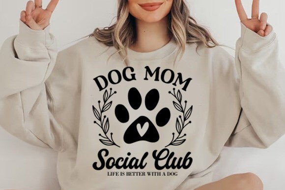 Dog Mom SVG Social Club SVG