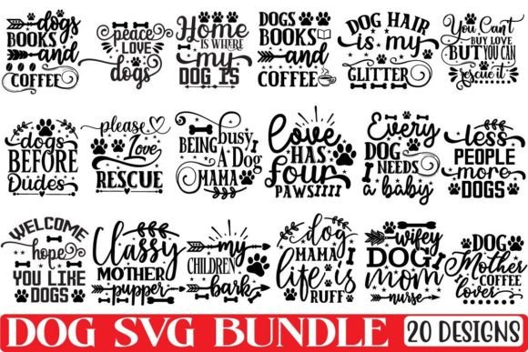 Dog SVG Design Bundle Vol.15
