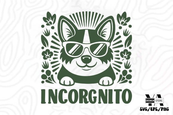 Incorgnito Corgi Dog Mom SVG