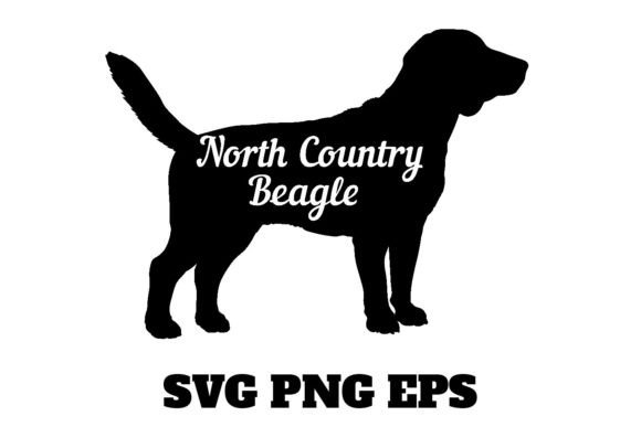 North Country Beagle Dog Silhouette SVG