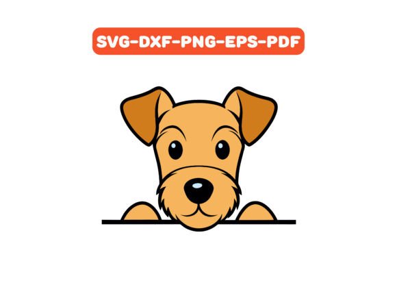 Peeking Lakeland Terrier Dog Shirt SVG