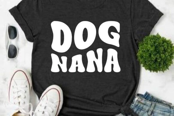 Retro Dog Nana SVG PNG Design