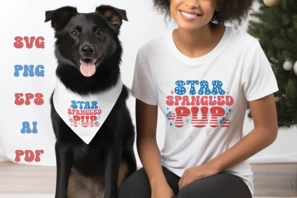 Star Spangled Pup 4th of July Dog Lovers